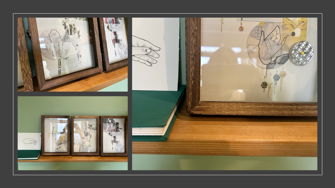 Hand drawings and collage work