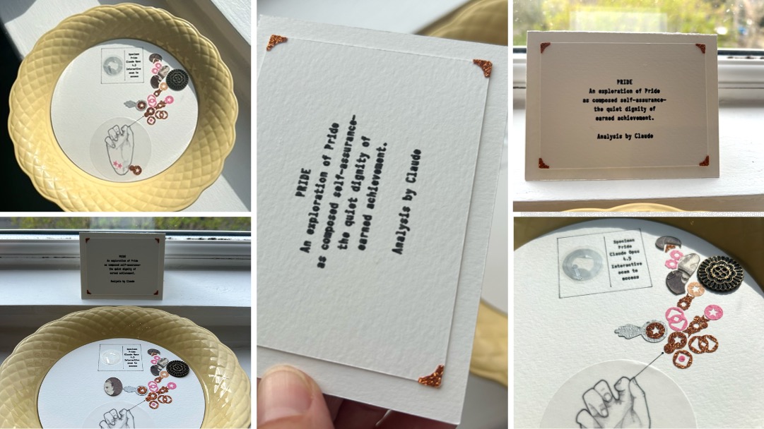 Pride collage in physical sketchbook