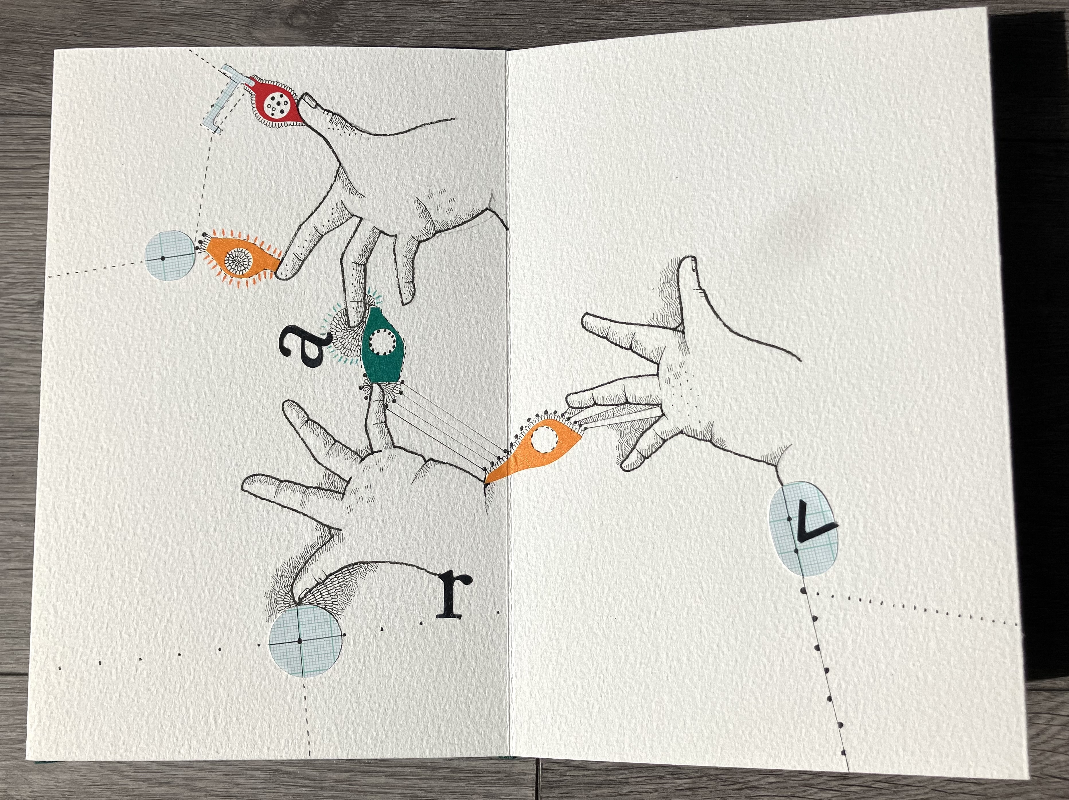 Cluster Hands view 3